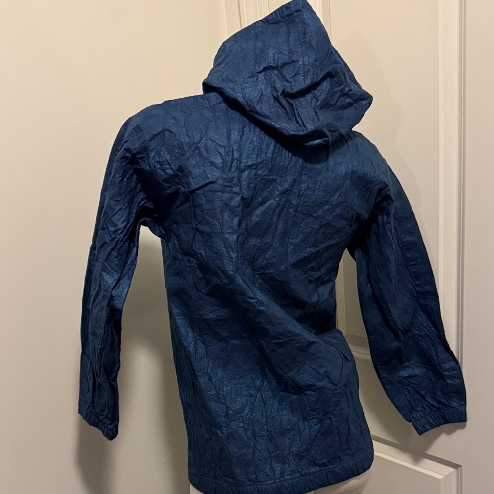 Versatile Blue Hooded Utility Jacket - Picture 5 of 7